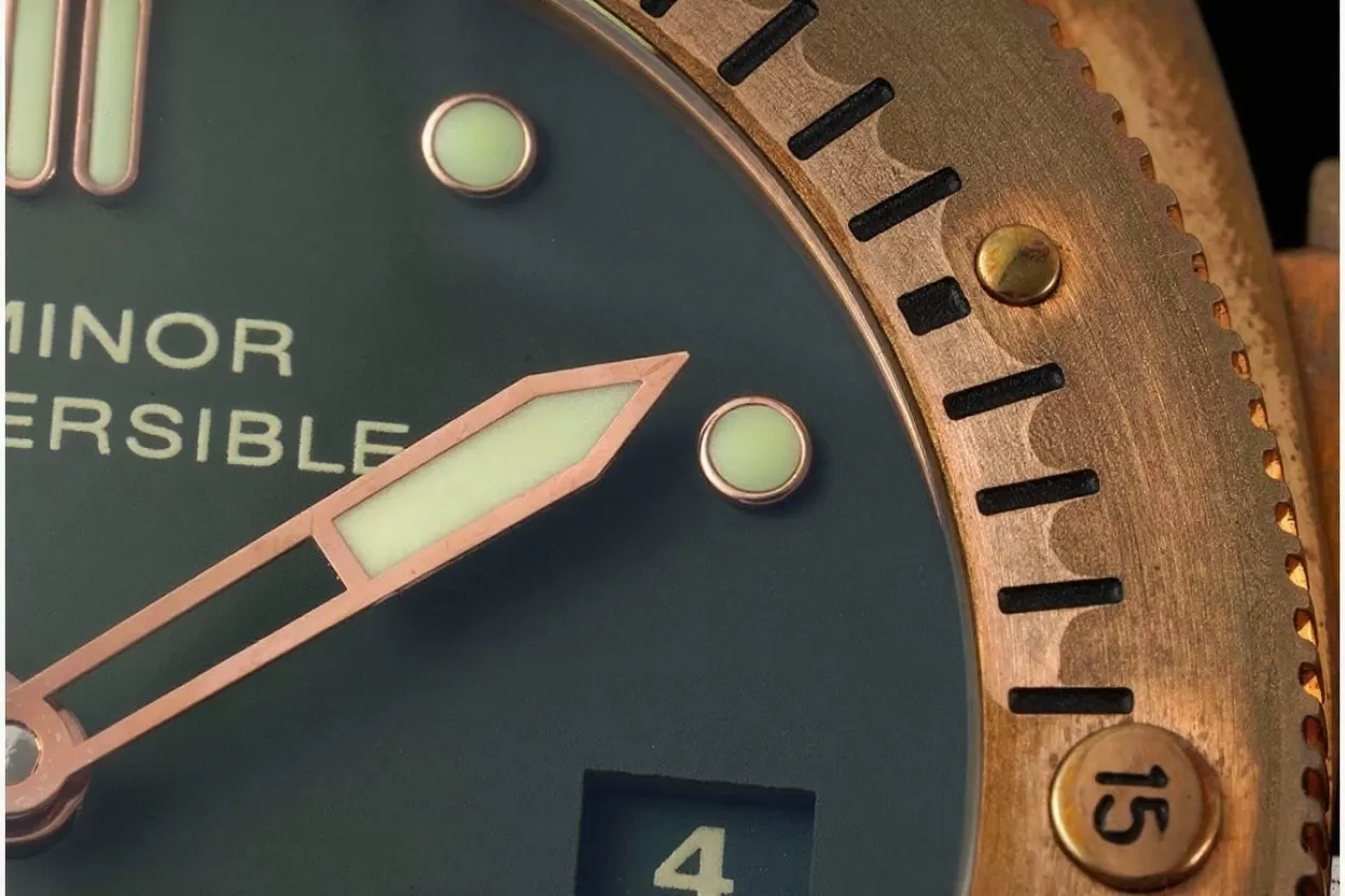 PAM382N Bronzo Submersible BR / LE Green VSF V2 Mod9000 - Image 6