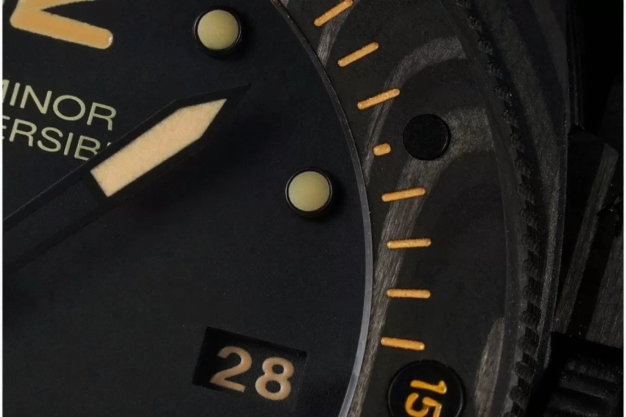Submersible PAM616 47mm Carbon / RU Black Dial VSF V3 P9000 Super Clone - Image 8