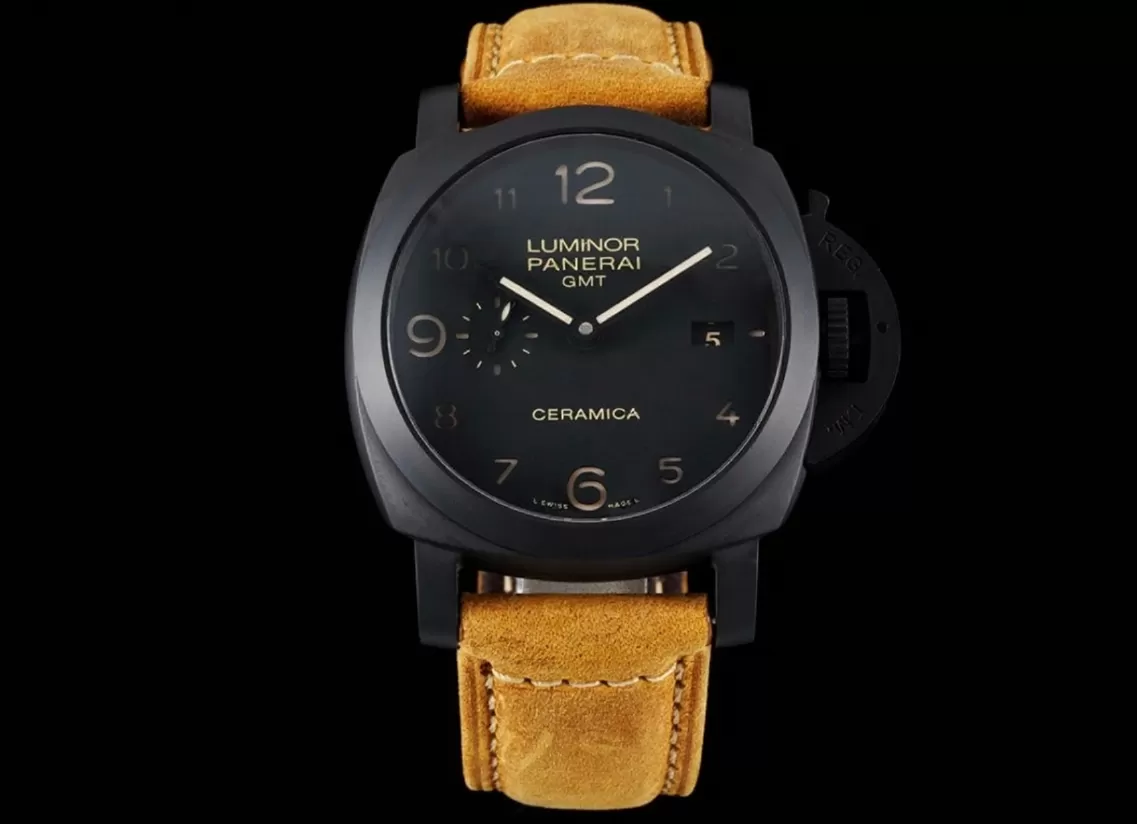 Luminor PAM441 GMT 44mm Ceramic / LE Black Dial SBF P9001
