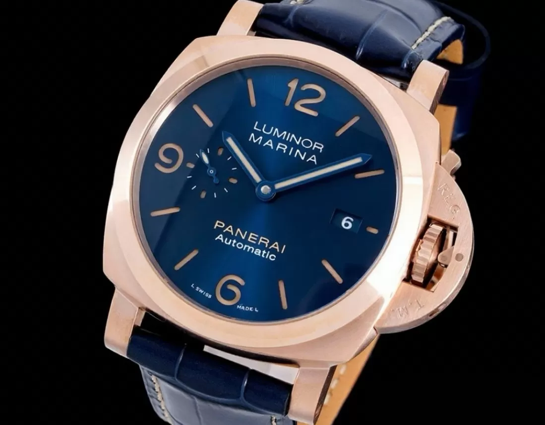 Luminor Marina PAM1114 44mm RG / LE Blue VSF P9010