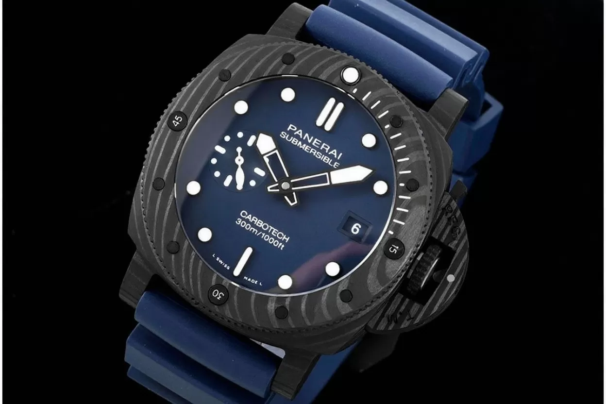 Submersible PAM1232 44mm Carbon / RU Blue Dial VSF P900