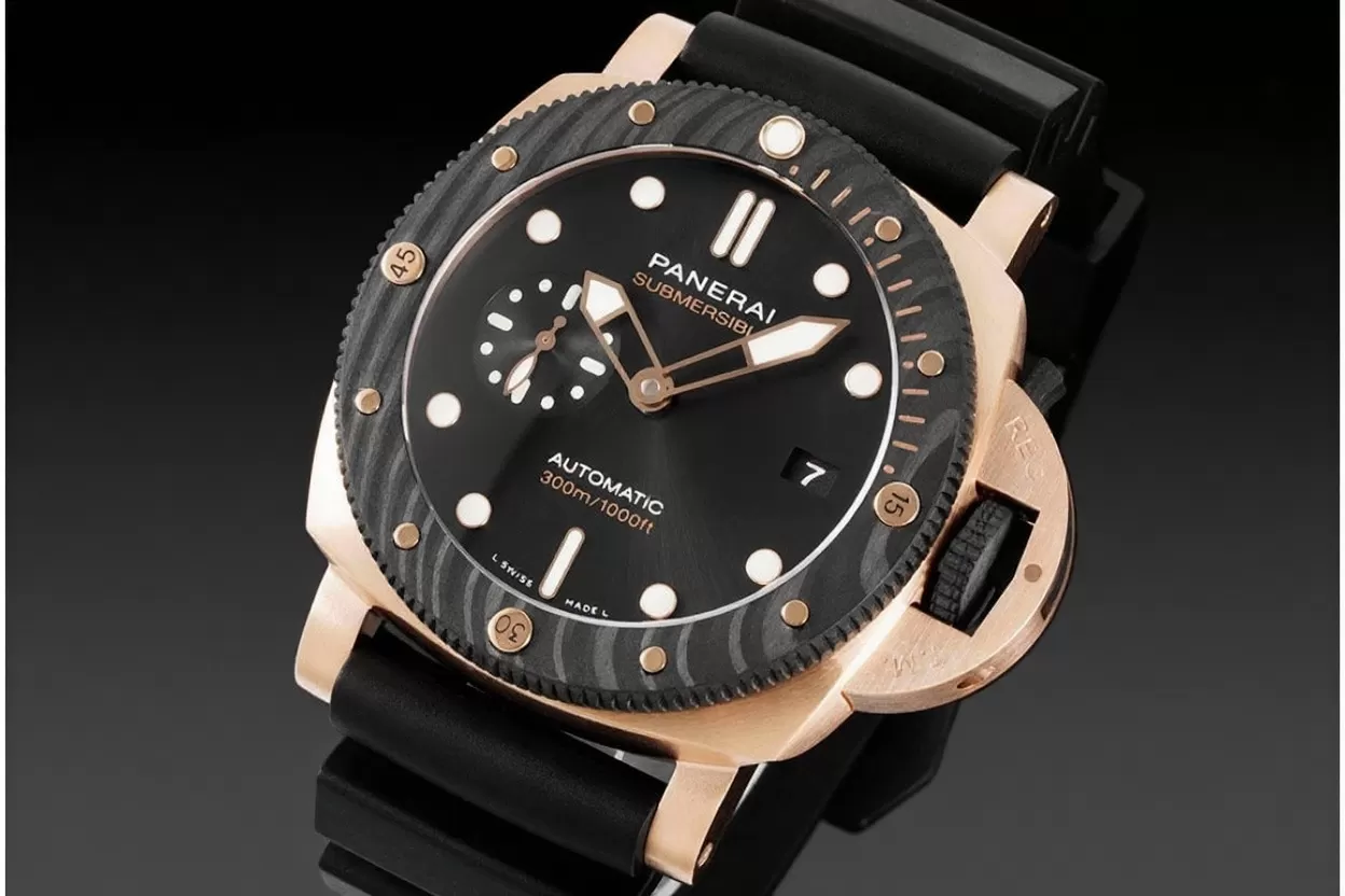 Submersible PAM1070 44mm RG / RU Black Dial VSF P900