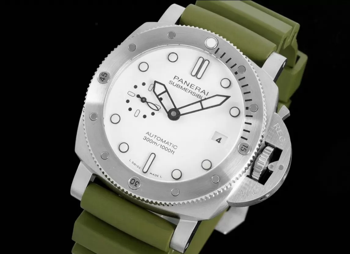 Submersible PAM1226 44mm SS / RU White Dial VSF P900 - Image 3