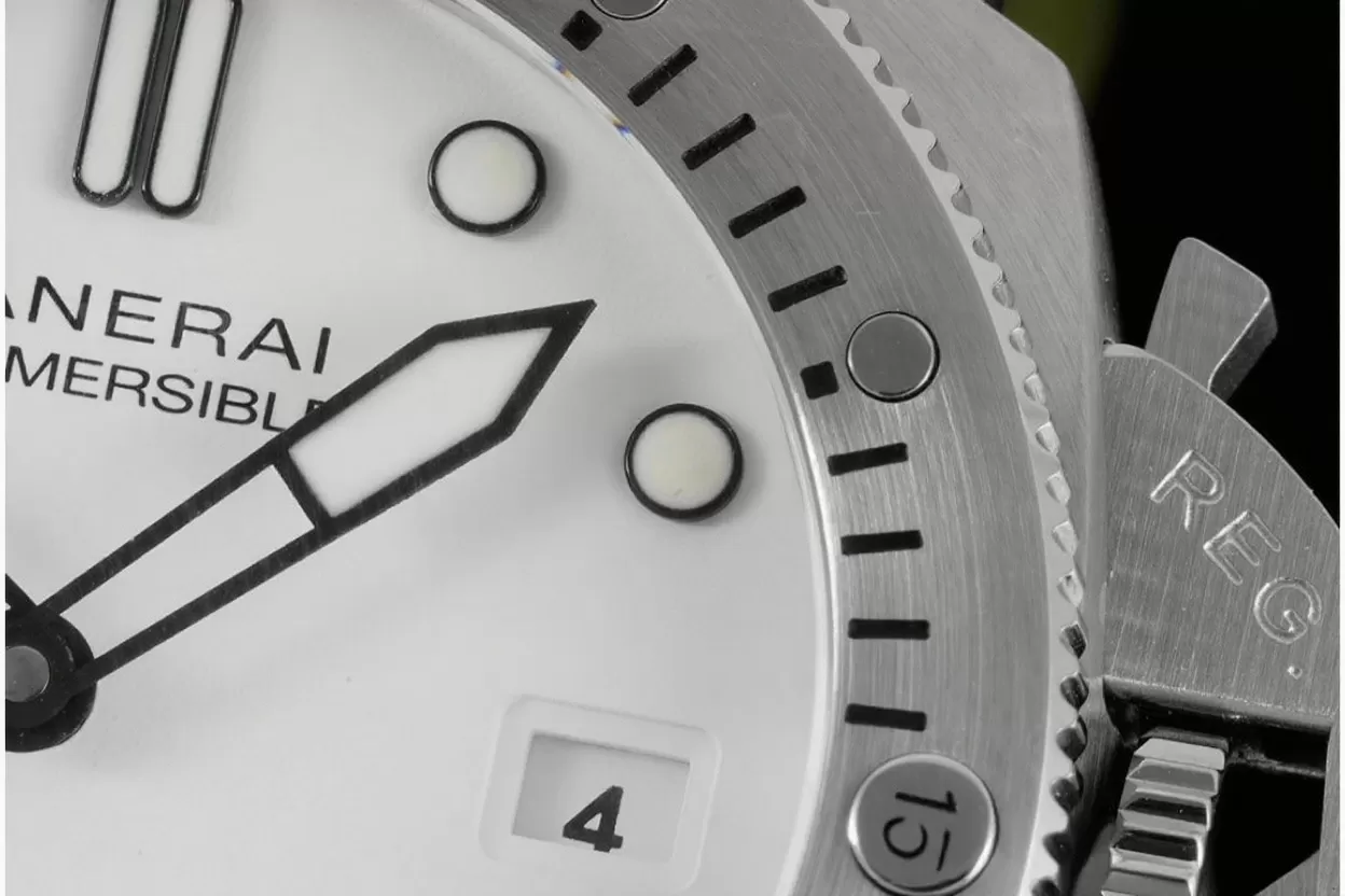 Submersible PAM1226 44mm SS / RU White Dial VSF P900 - Image 5