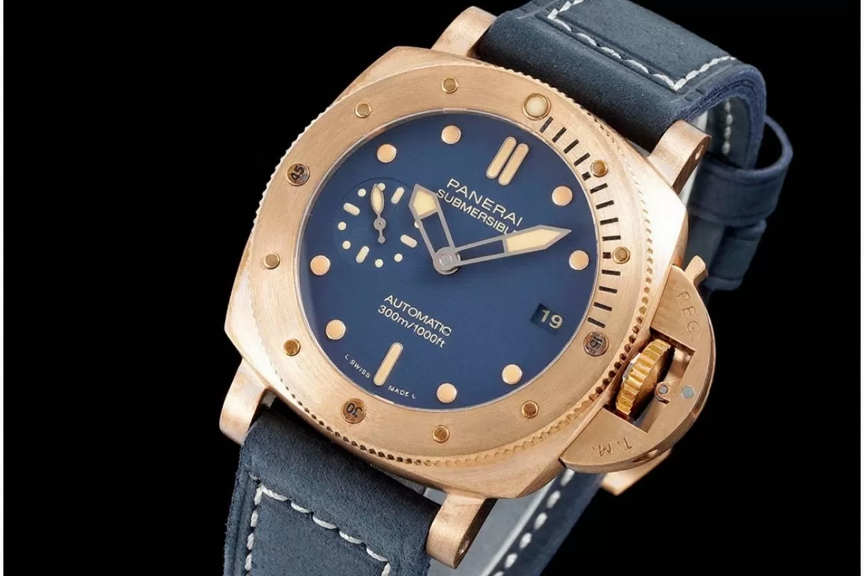 Submersible Pam1074 Bronzo 42mm BR / LE Blue Dial VSF P900