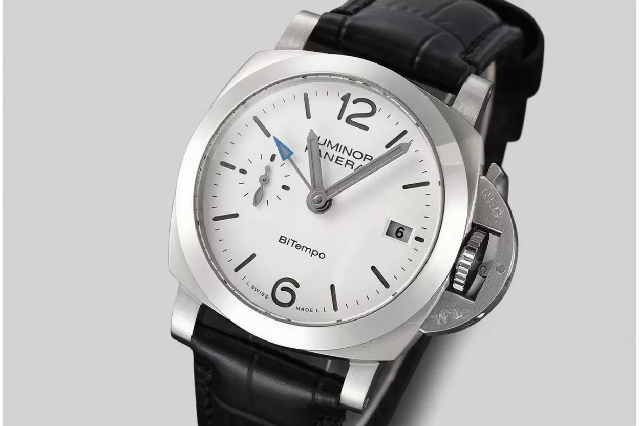 Luminor PAM1367 Bitempo GMT 40mm SS / LE White Dial VSF P900