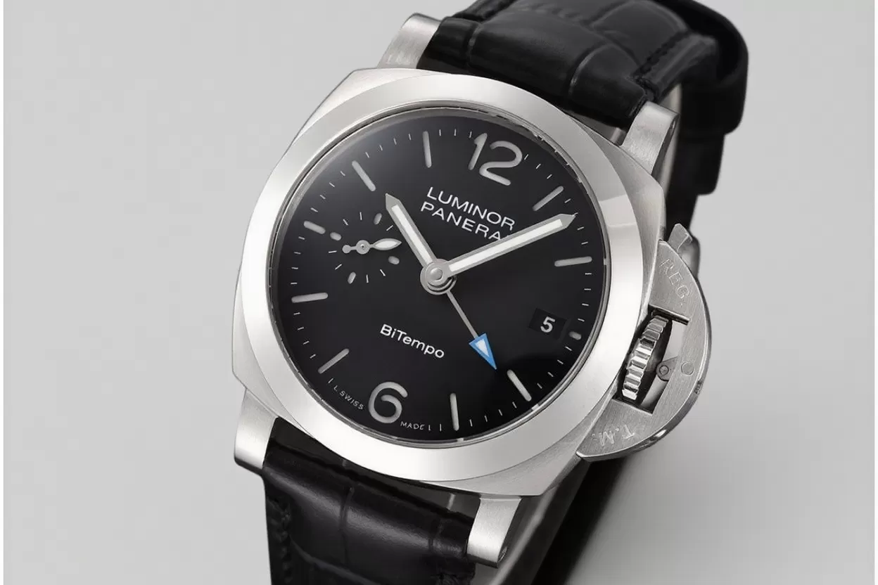 Luminor PAM1365 Bitempo GMT 40mm SS / LE Black Dial VSF P900