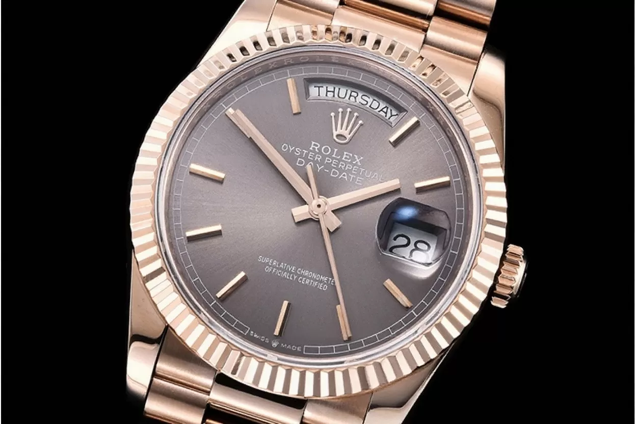 Rolex ?C DayDate 36mm Flt RG / RG Grey Stk BP Asia 2836 - Image 4