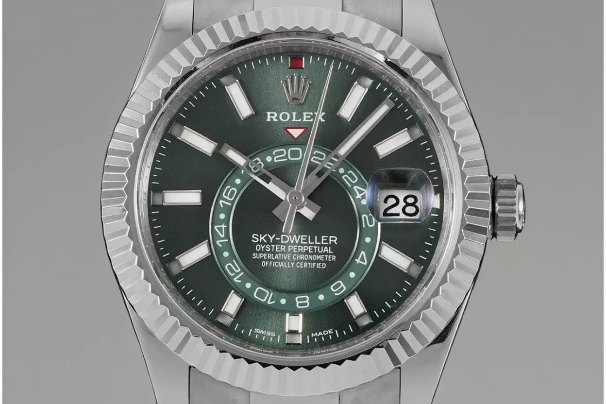 SkyDweller 326934 42mm Oys SS / SS Green Dial ZF A2824 - Image 2