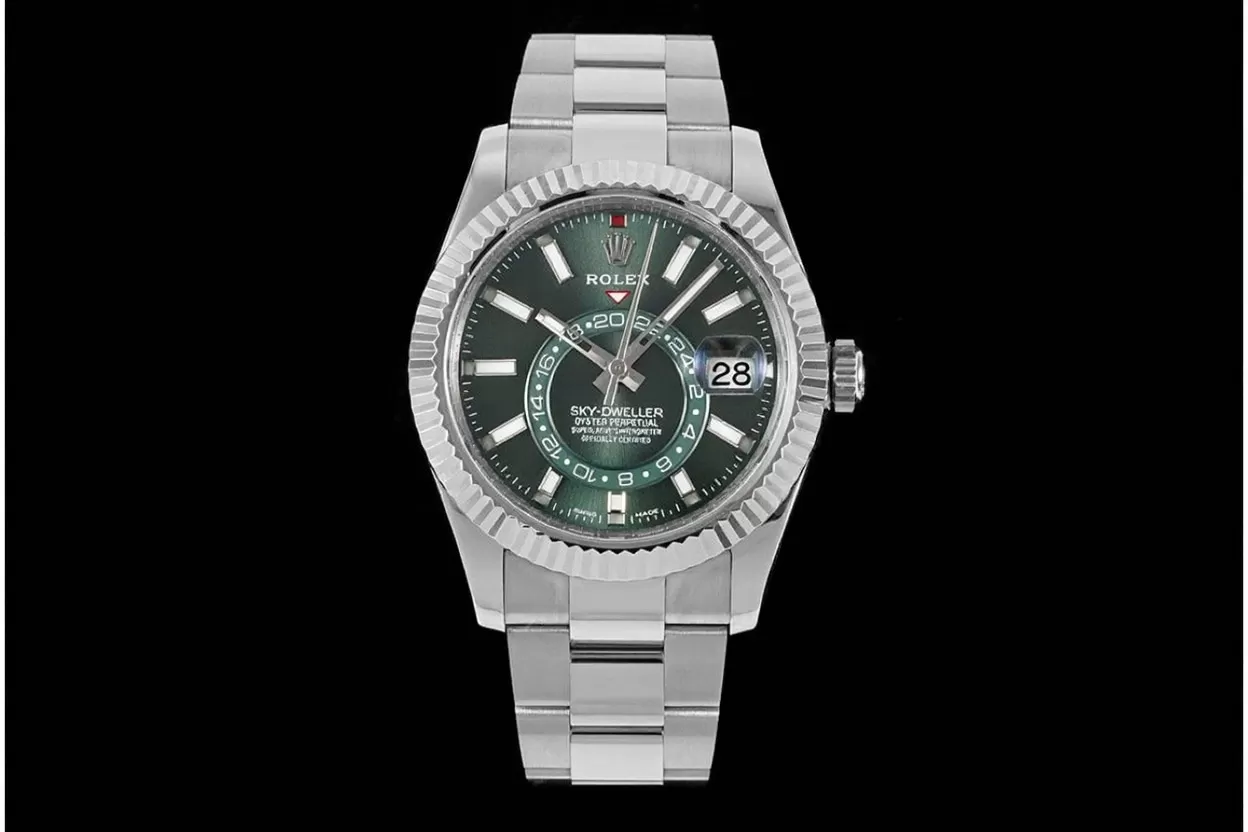 SkyDweller 326934 42mm Oys SS / SS Green Dial ZF A2824 - Image 3