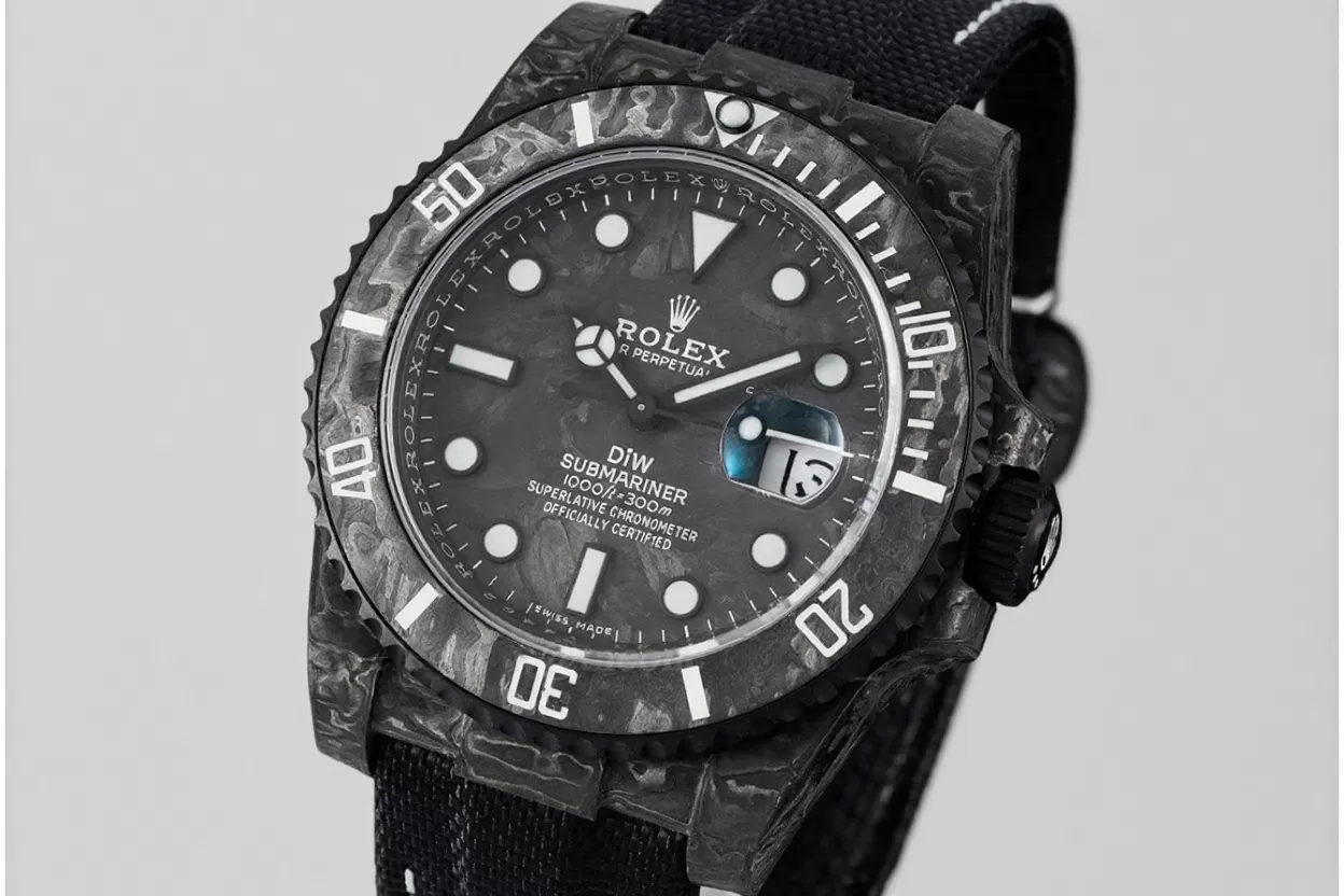Submariner DIW 40MM Carbon / NY Black / White VSF VS3135