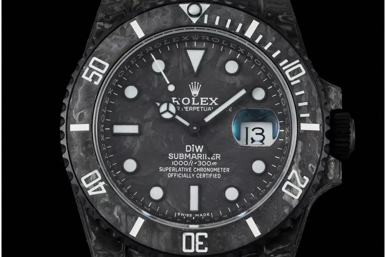 Submariner DIW 40MM Carbon / NY Black / White VSF VS3135 - Image 2