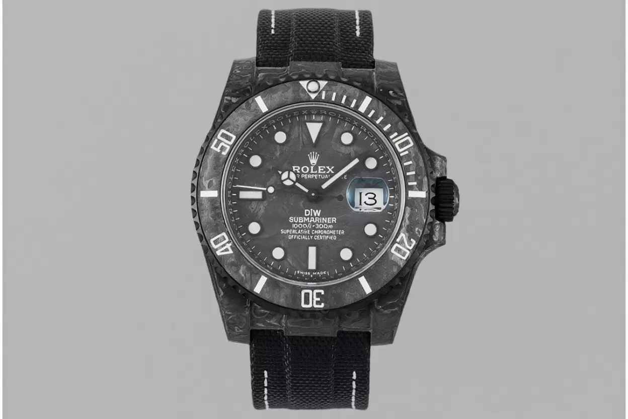 Submariner DIW 40MM Carbon / NY Black / White VSF VS3135 - Image 3