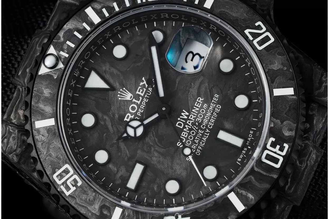 Submariner DIW 40MM Carbon / NY Black / White VSF VS3135 - Image 4