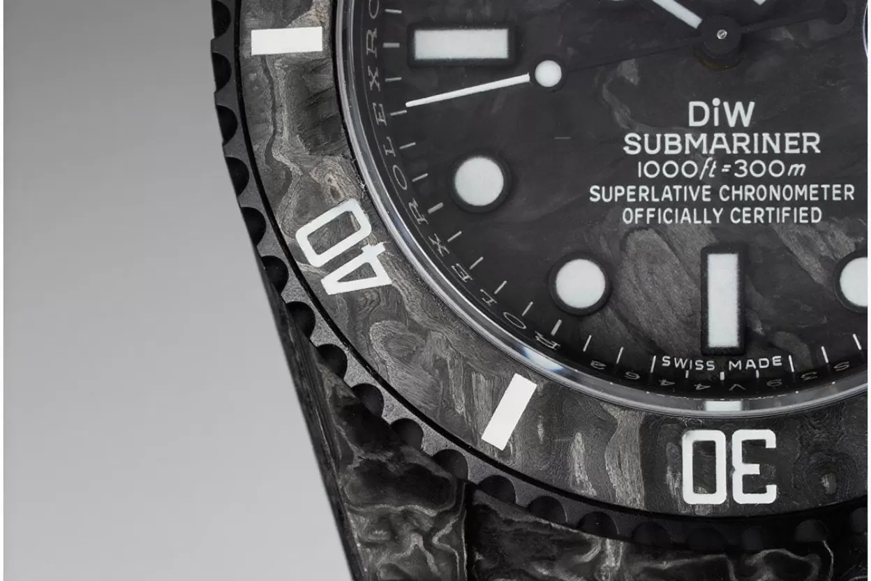 Submariner DIW 40MM Carbon / NY Black / White VSF VS3135 - Image 7