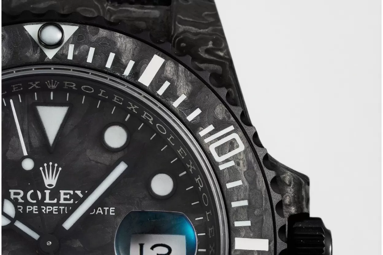 Submariner DIW 40MM Carbon / NY Black / White VSF VS3135 - Image 6