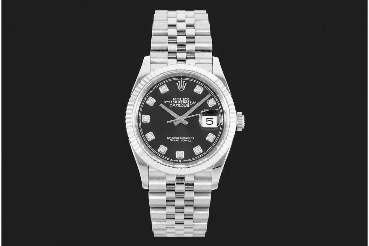 Datejust 126234 36mm Jub SS / SS Black / Dia VSF DD3235