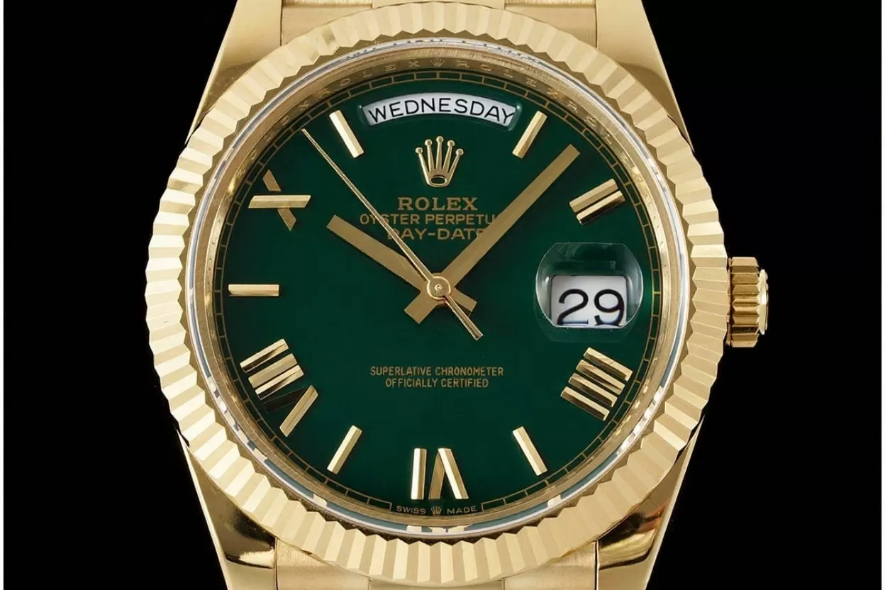 DayDate 228238 40mm Pres YG / YG Green Dial GMF A2836 (Gain Weight) - Image 3