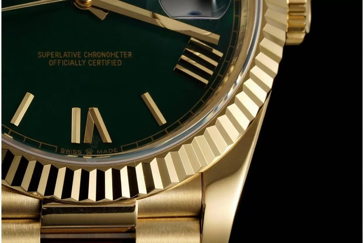 DayDate 228238 40mm Pres YG / YG Green Dial GMF A2836 (Gain Weight) - Image 8