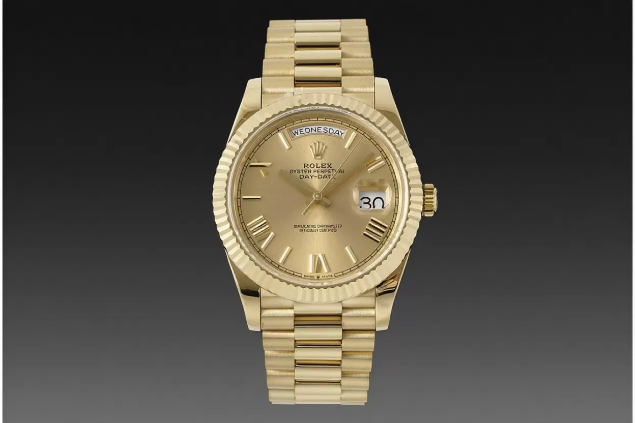 Rolex ?C DayDate 228238 40mm Pres YG / YG Gold Dial GMF A2836 (Gain Weight)