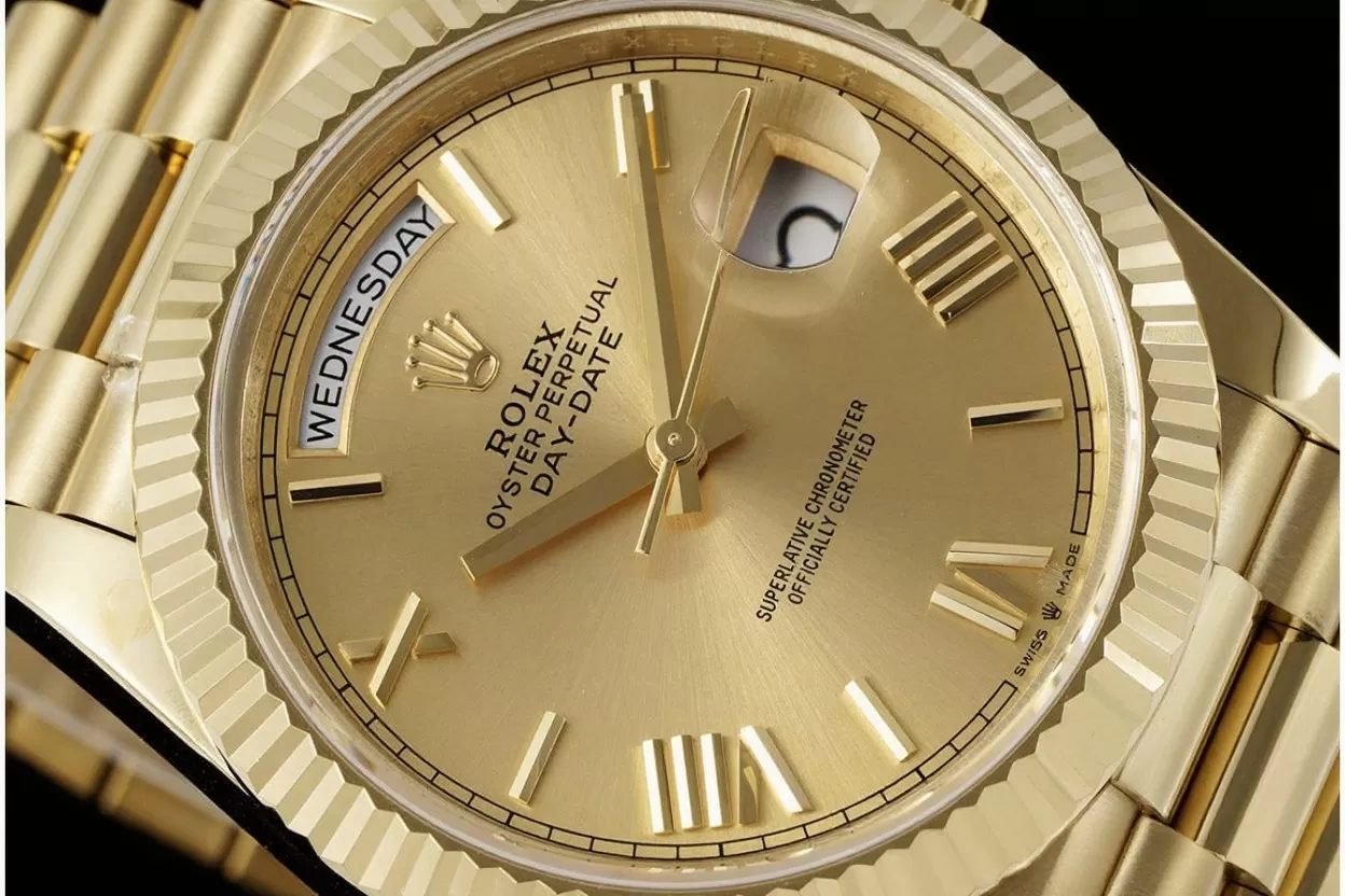Rolex ?C DayDate 228238 40mm Pres YG / YG Gold Dial GMF A2836 (Gain Weight) - Image 5