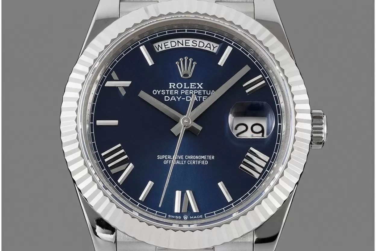 DayDate 228239 40mm Pres SS / SS Blue Dial GMF A2836 (Gain Weight) - Image 2