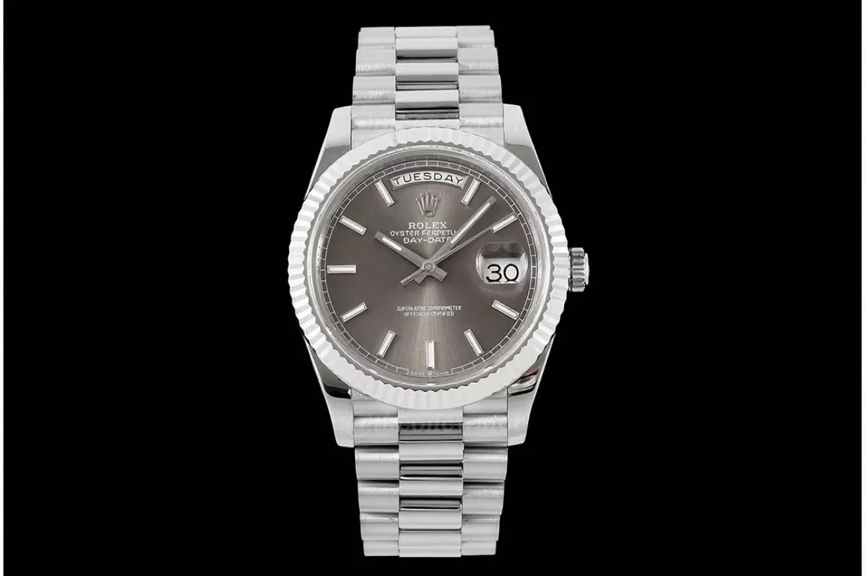 DayDate 228239 40mm Pres SS / SS Grey Dial GMF A2836 (Gain Weight)