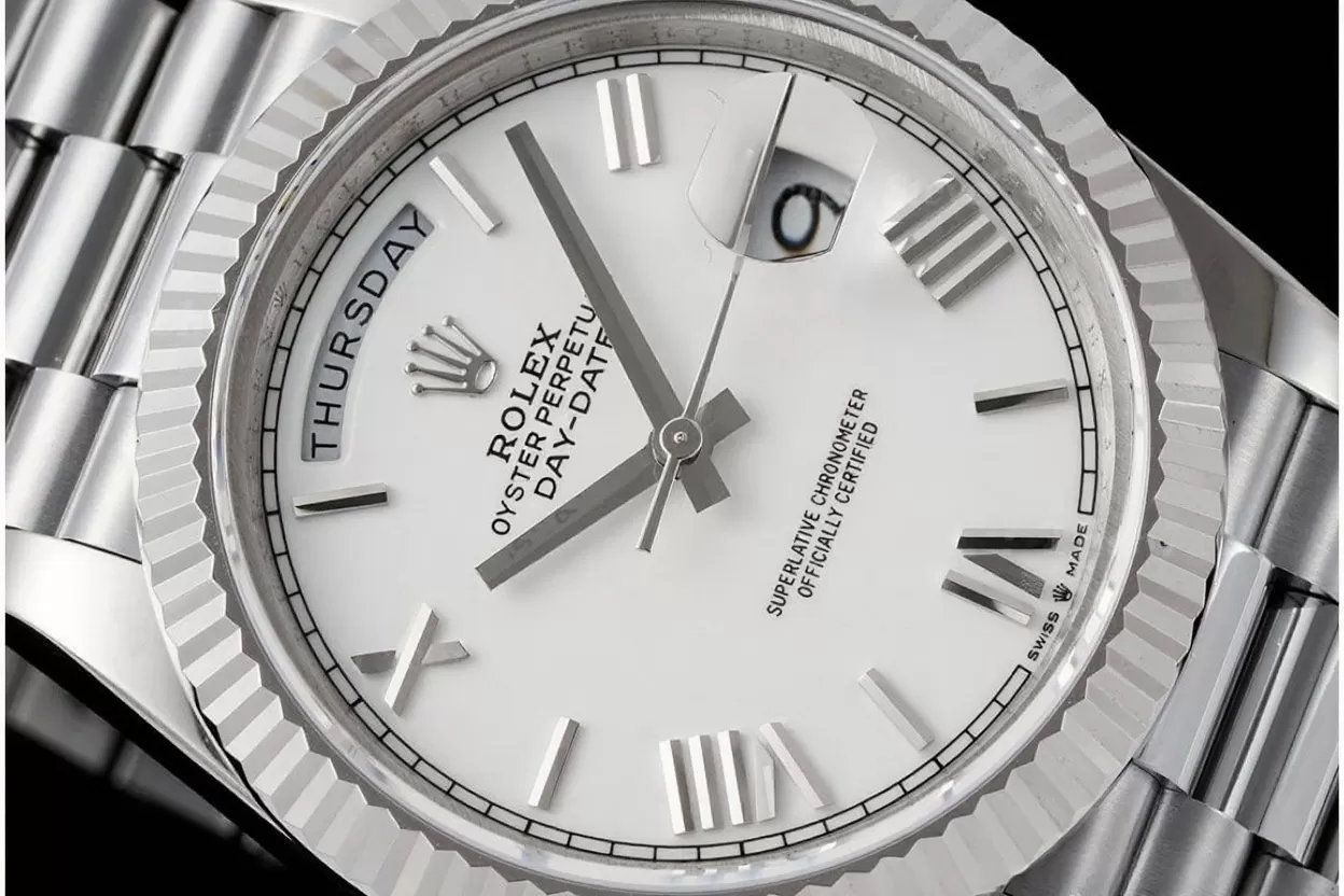 DayDate 228239 40mm Pres SS / SS White Dial GMF A2836 (Gain Weight) - Image 3