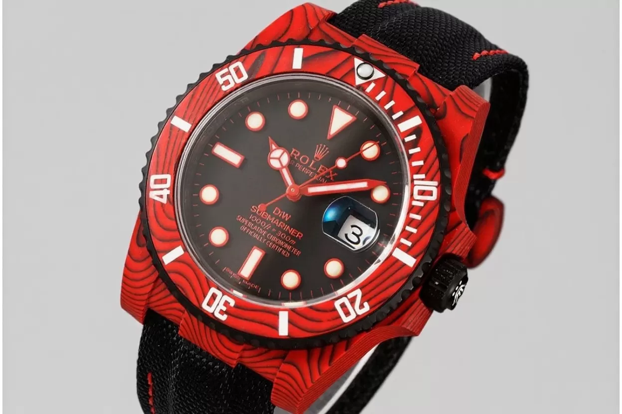 Submariner DIW 40mm 904L SS / NY Red Dial VSF VS3135