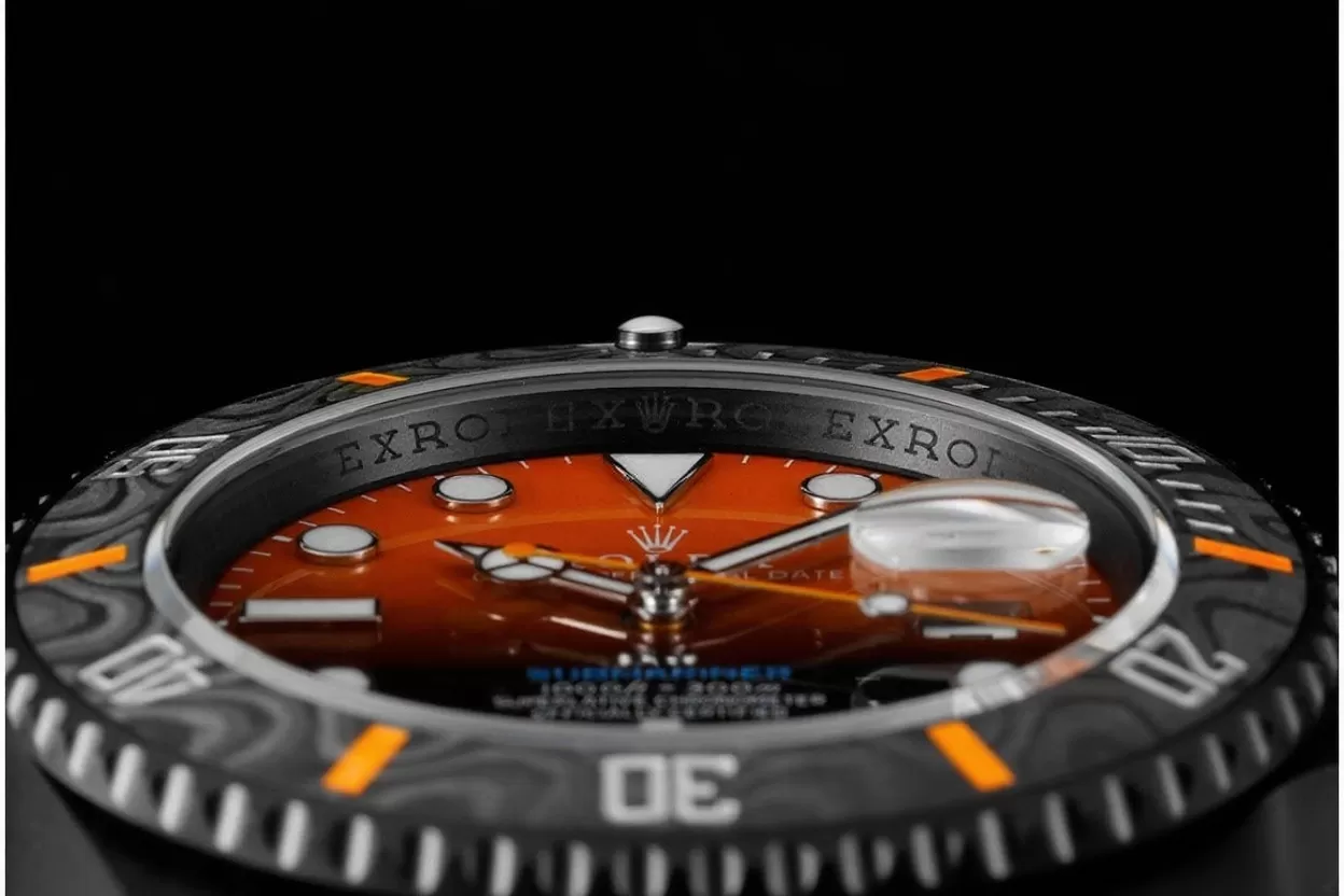 Submariner DIW 40mm 904L DLC / DLC Org / Blk Dial VSF VS3135 - Image 5