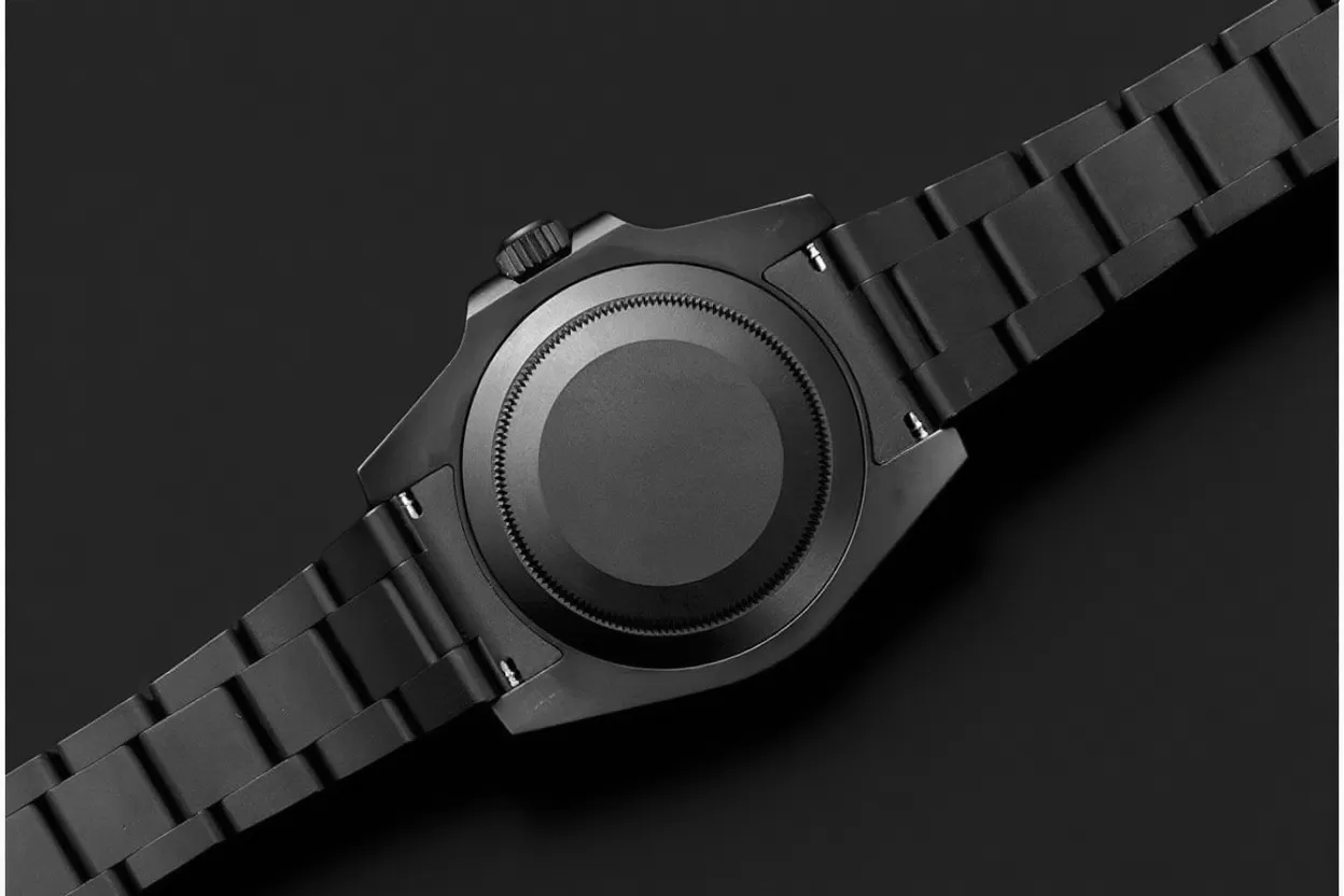 Submariner DIW 40mm 904L DLC / DLC Grn / Blk Dial VSF VS3135 - Image 8