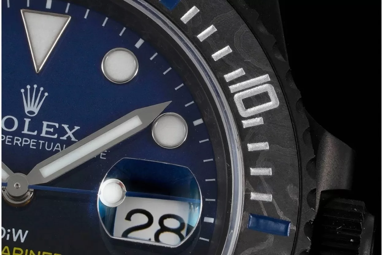 Submariner DIW 40mm 904L DLC / DLC Blue / Blk Dial VSF VS3135 - Image 5
