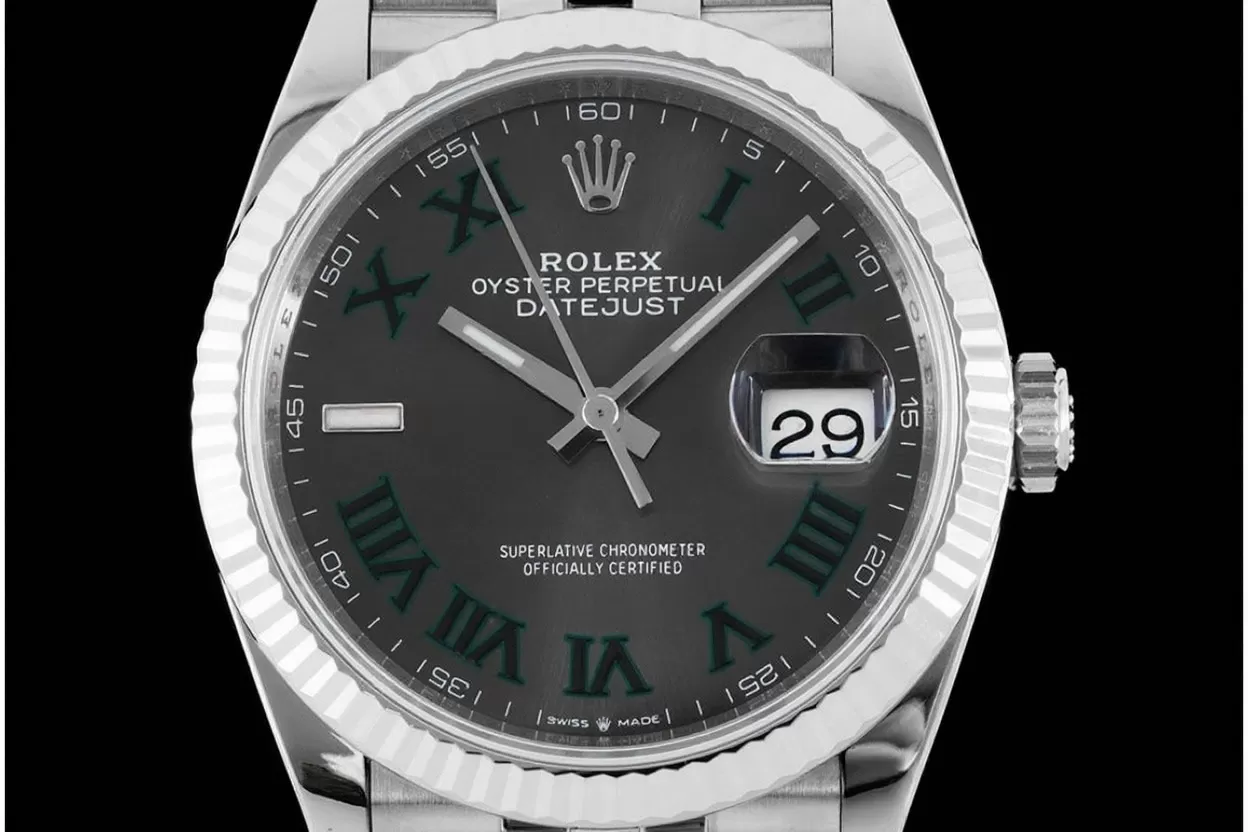 Datejust 126234 36mm Wimbledon Jub SS / SS Grey / Rmn VSF DD3235 - Image 2