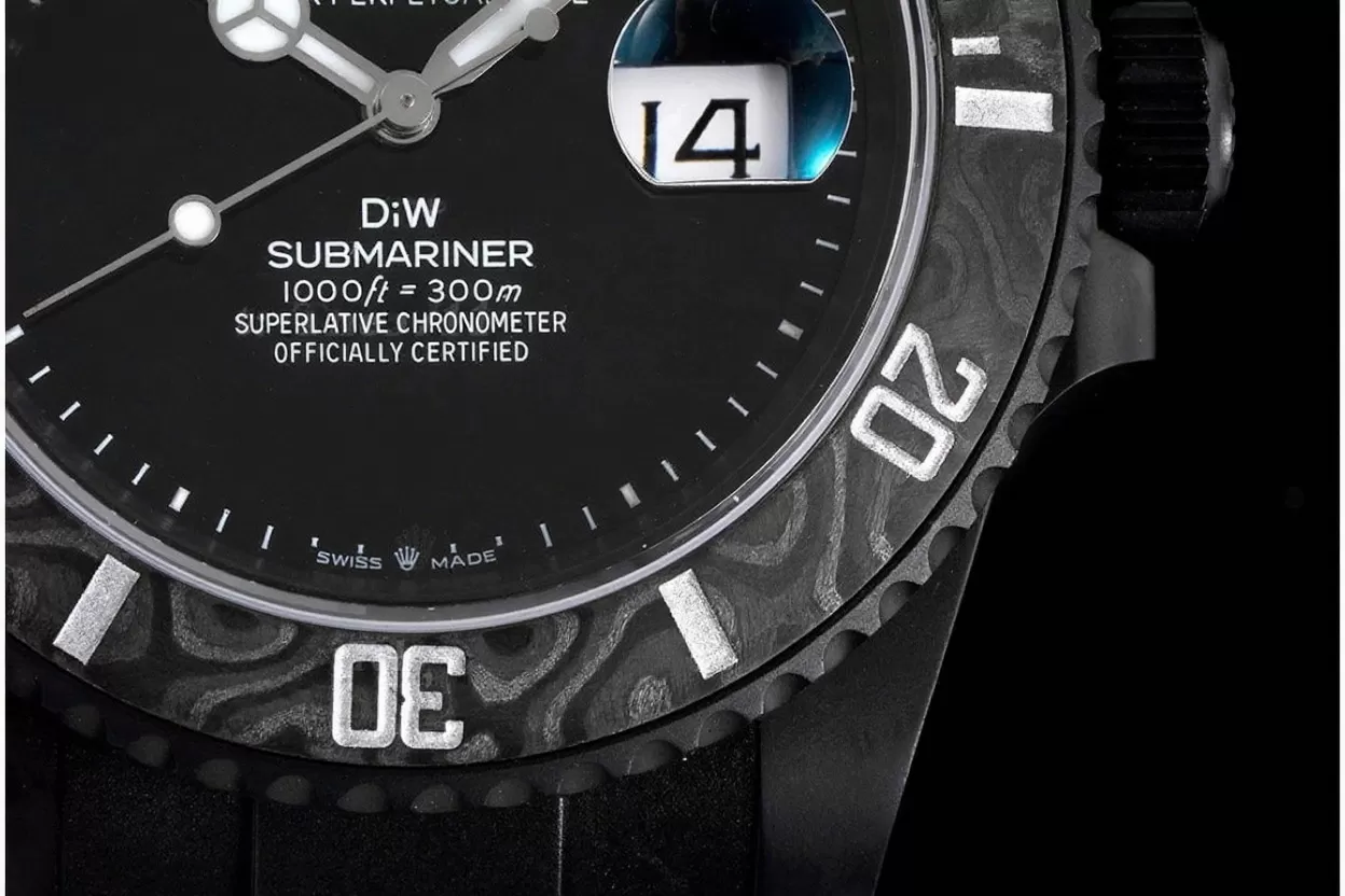 Submariner DIW 40mm 904L DLC / DLC Black Dial VSF VS3135 - Image 4