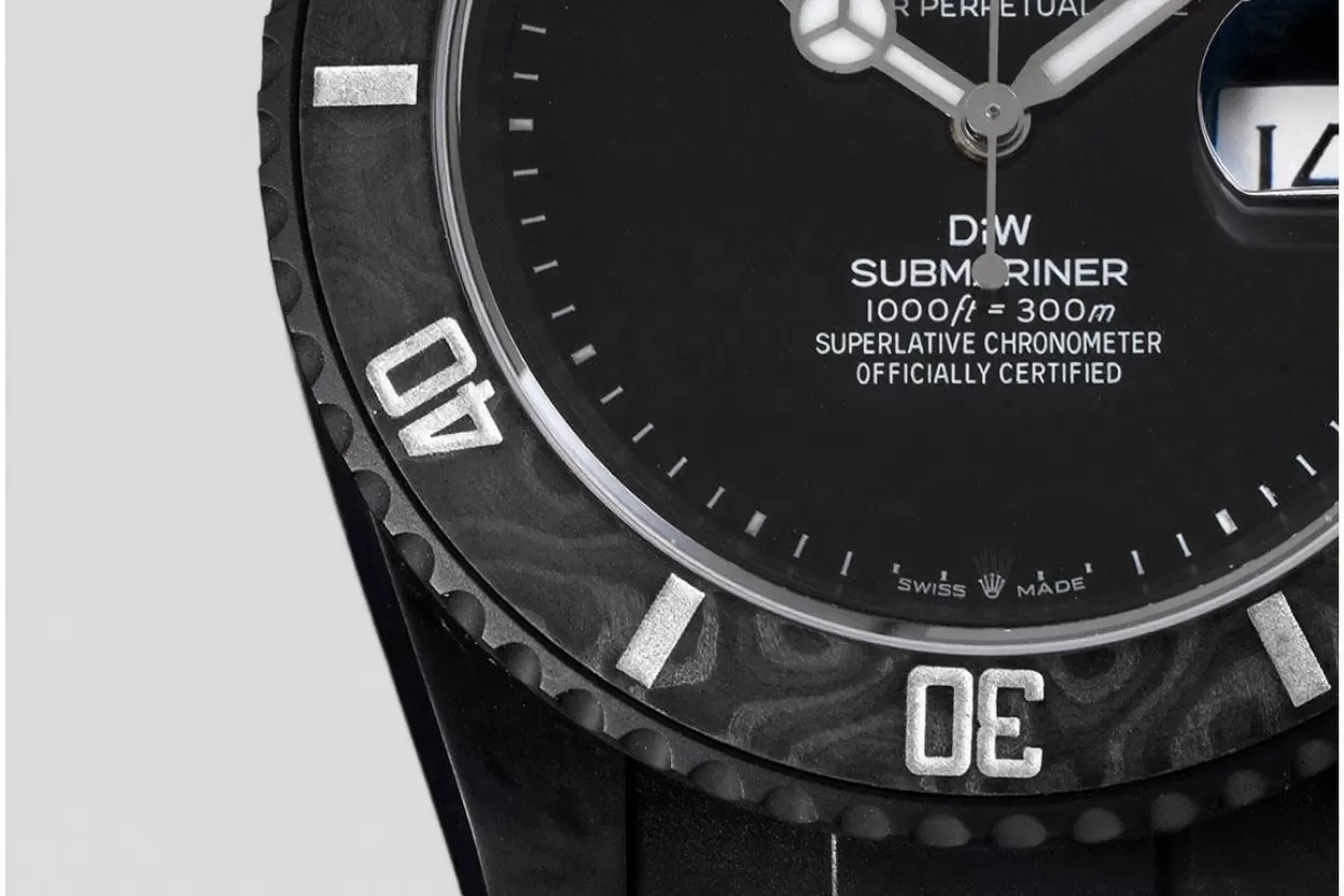 Submariner DIW 40mm 904L DLC / DLC Black Dial VSF VS3135 - Image 3