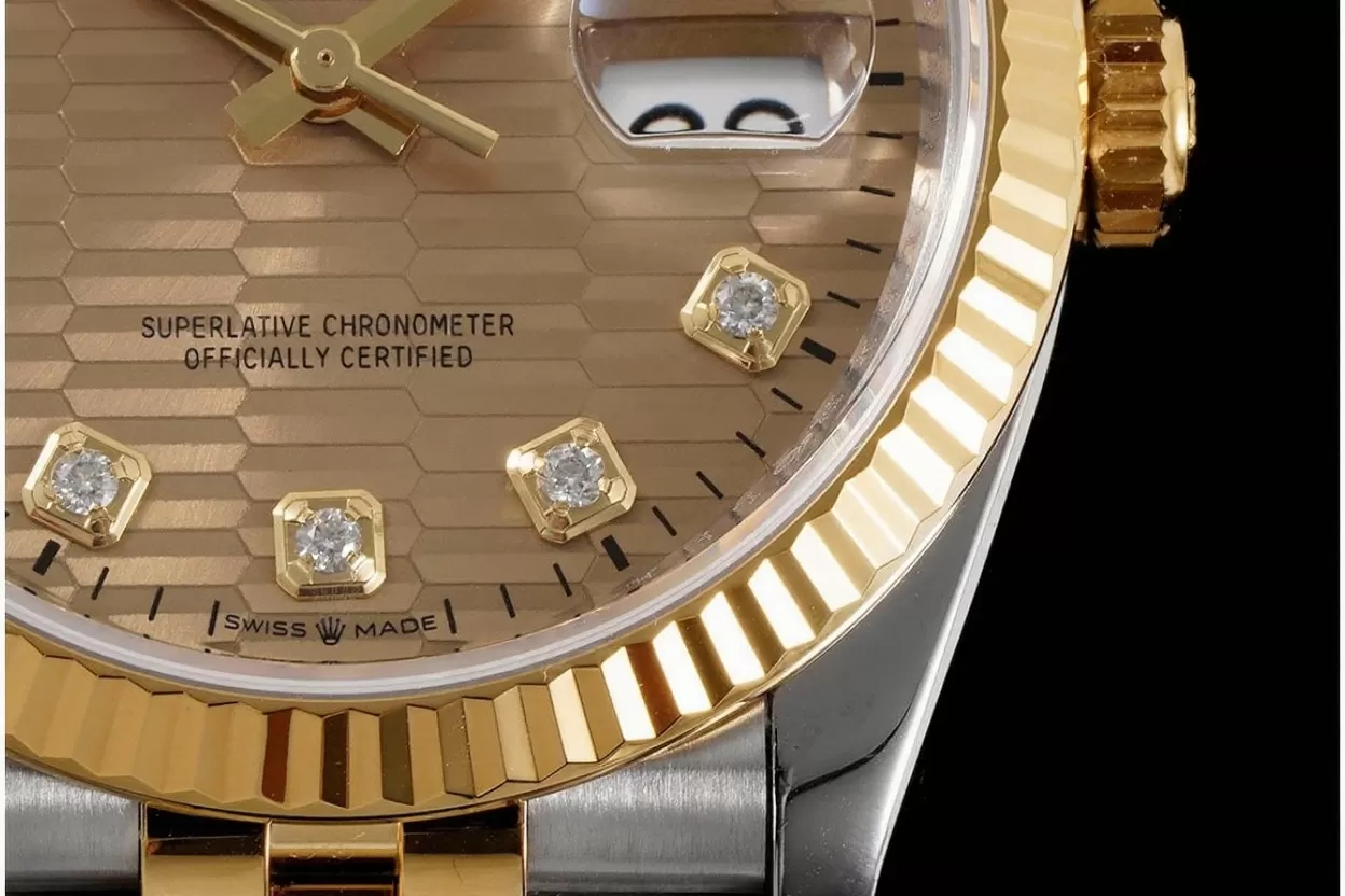 Datejust 126233 36mm Jub YG / SS Textured Gold / Dia VSF DD3235 - Image 5