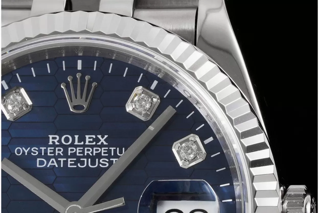 Datejust 126234 36mm Jub SS / SS Blue Textured / Dia VSF DD3235 - Image 5
