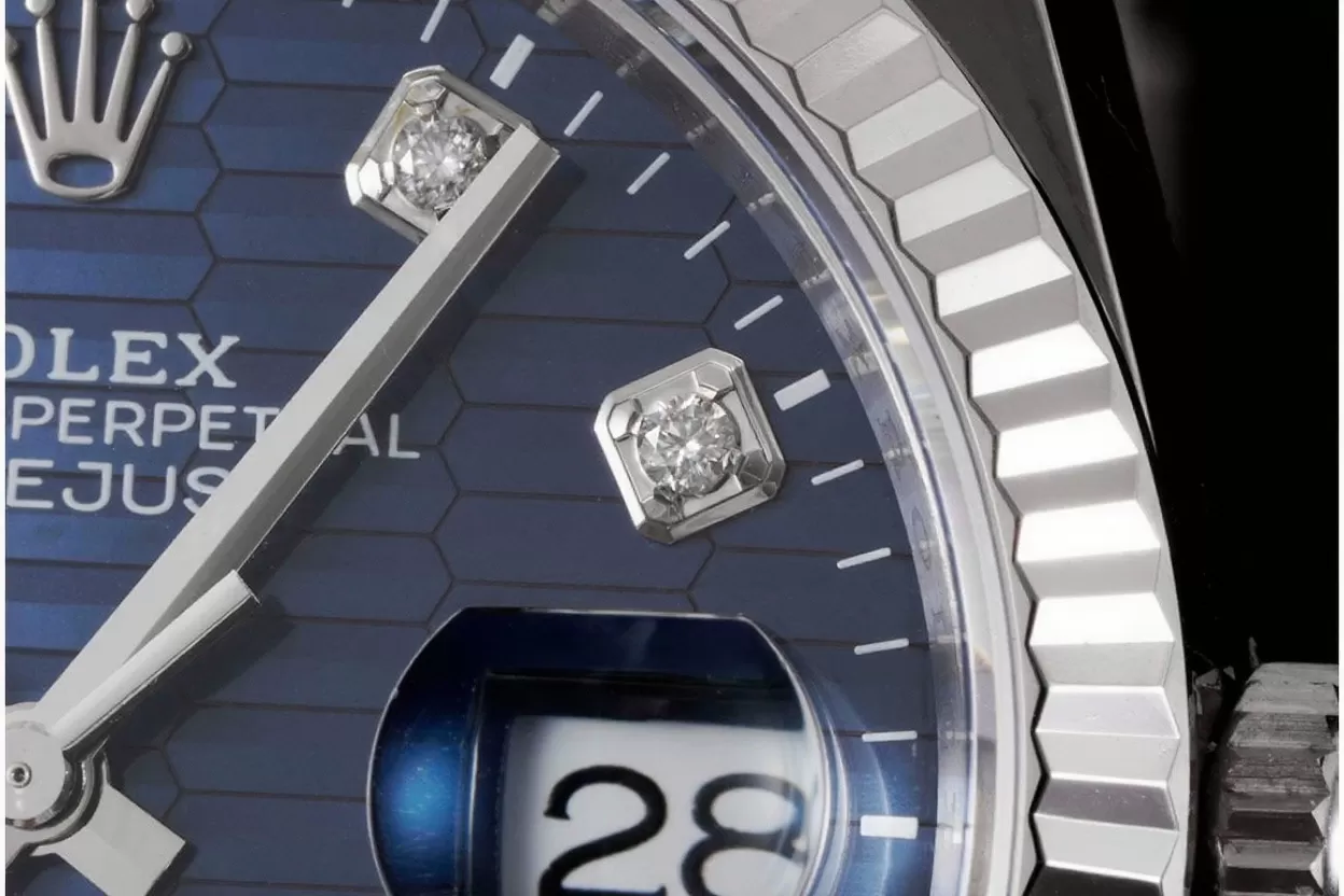 Datejust 126234 36mm Jub SS / SS Blue Textured / Dia VSF DD3235 - Image 8