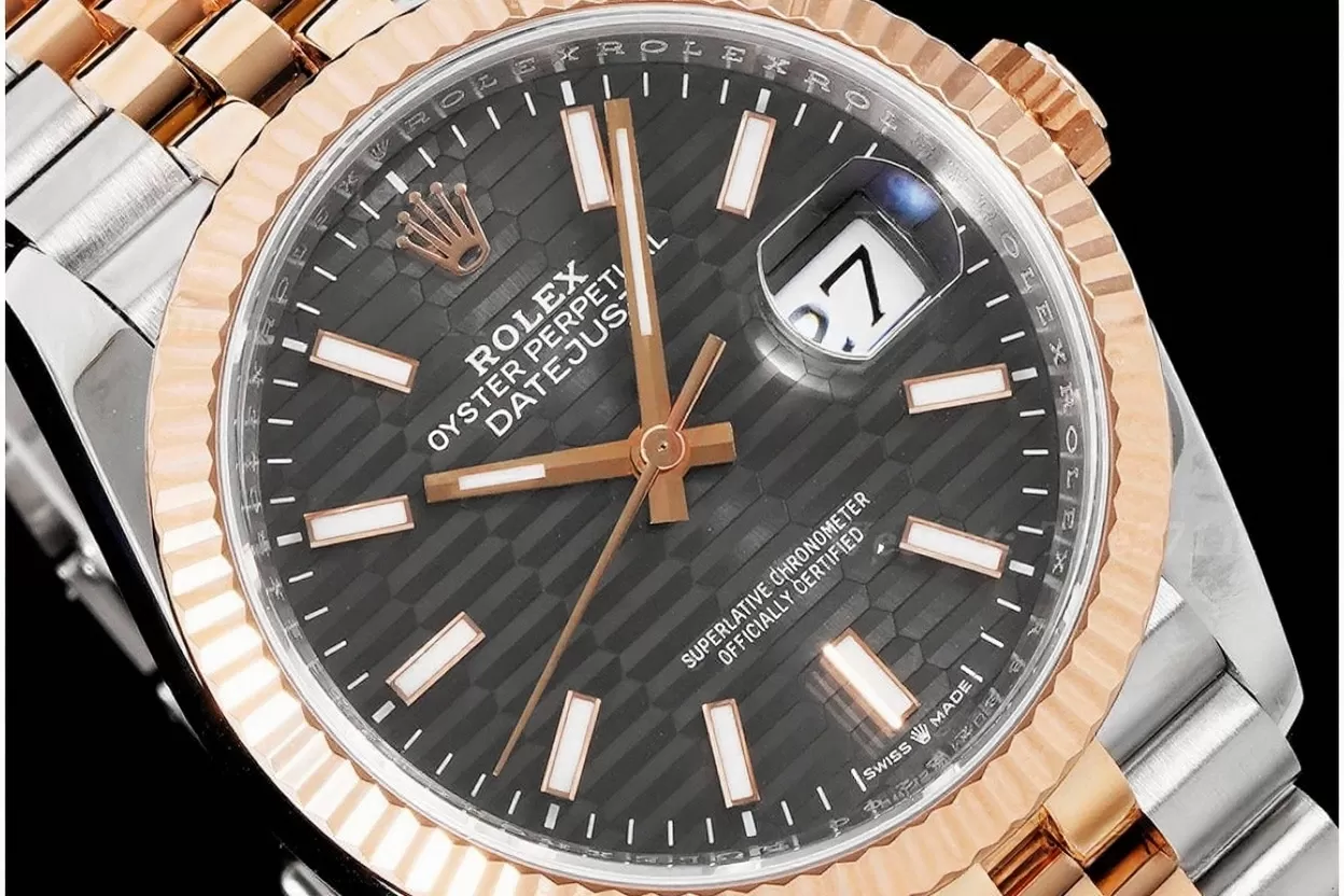 Datejust 126231 36mm Jub RG / SS Grey Textured / Stk VSF DD3235 - Image 3