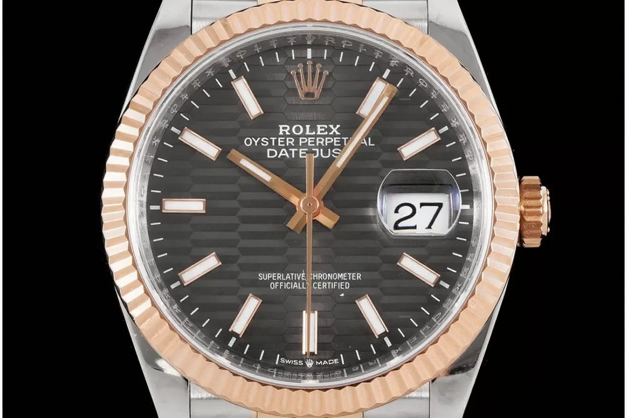Datejust 126231 36mm Jub RG / SS Grey Textured / Stk VSF DD3235 - Image 2