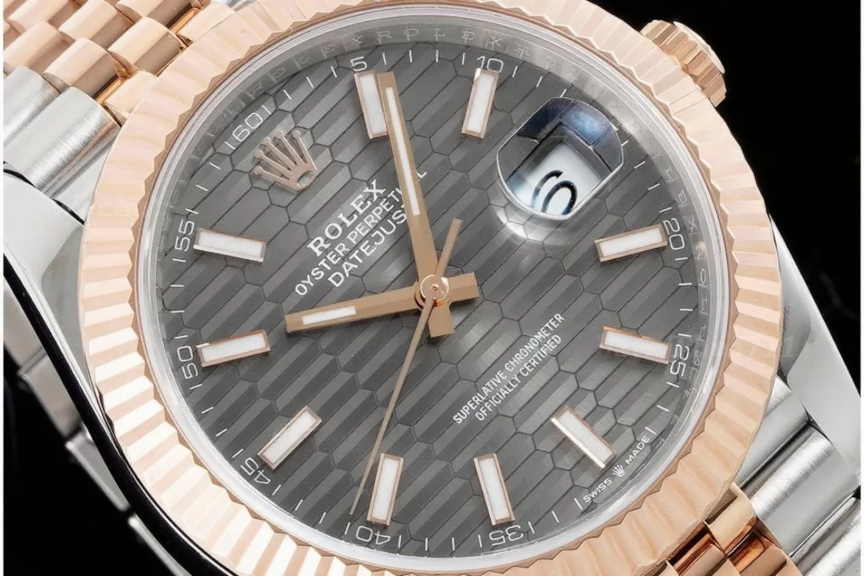 Datejust 126331 41mm Jub RG / SS Grey Textured Dial VSF DD3235 - Image 3