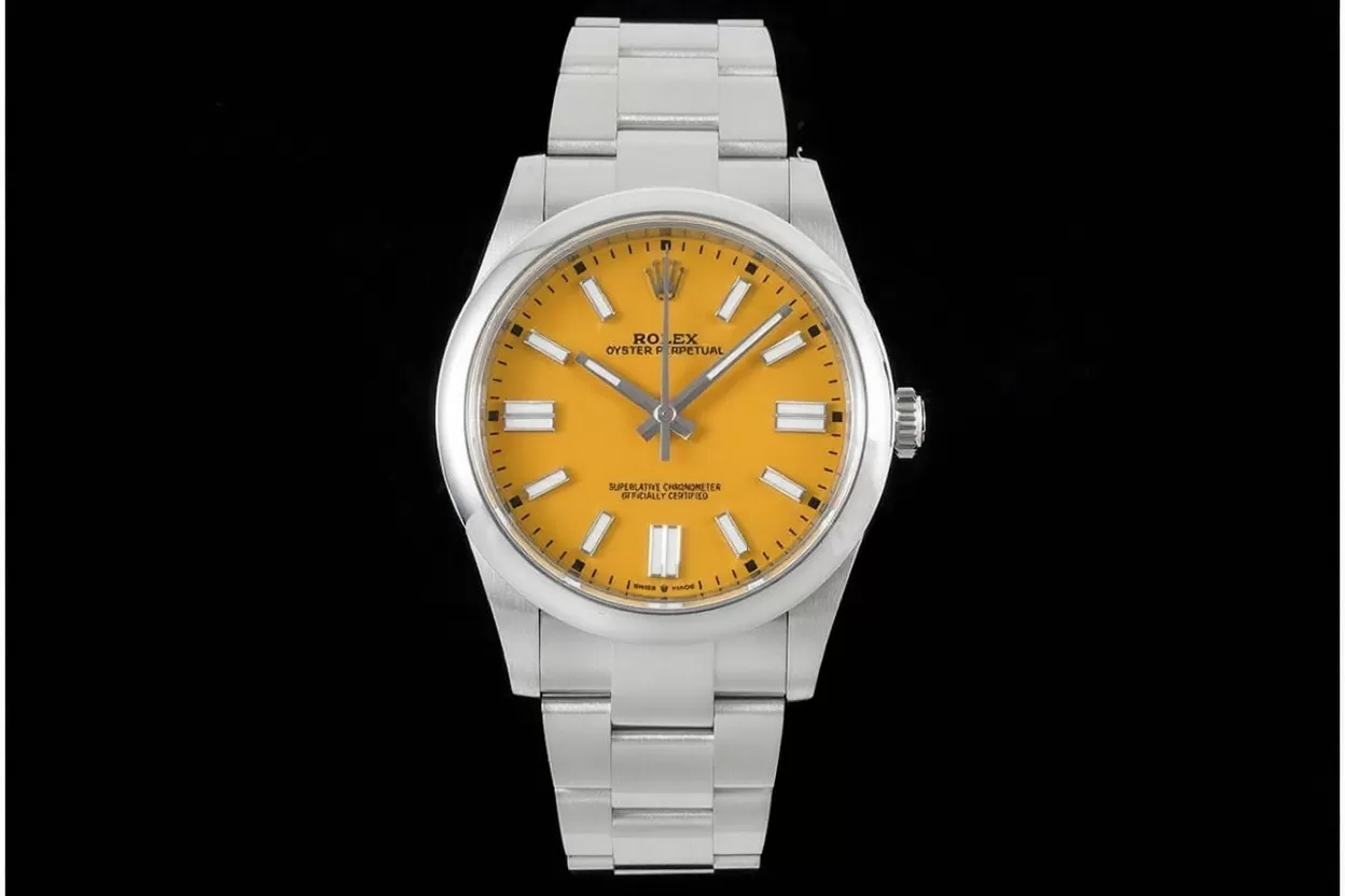 Oyster Perpetual 124300 41mm SS / SS Yellow Dial VSF VS3230 - Image 3