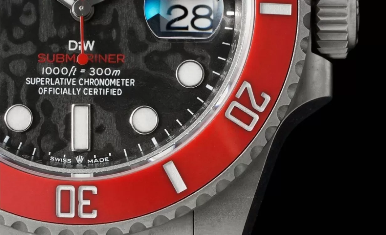 Submariner DIW 40mm Red SS / SS Carbon Dial VSF VS3135 - Image 7