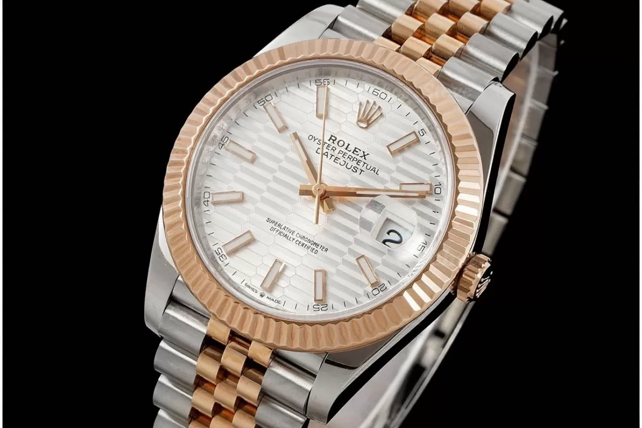 Datejust 126331 41mm Jub RG / SS Silver Textured Dial VSF DD3235
