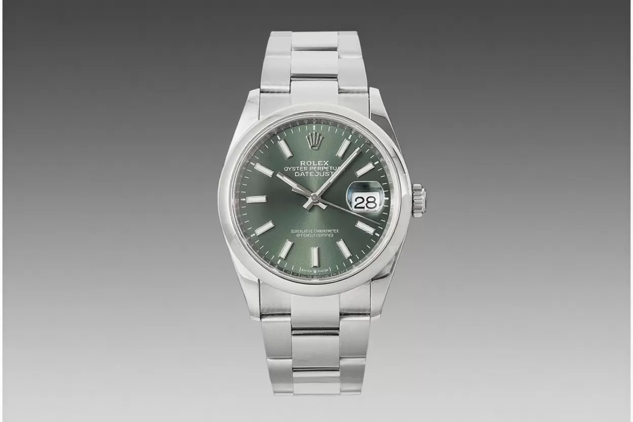 Datejust 126200 36mm Oys SS / SS Green Dial VSF DD3235 - Image 4