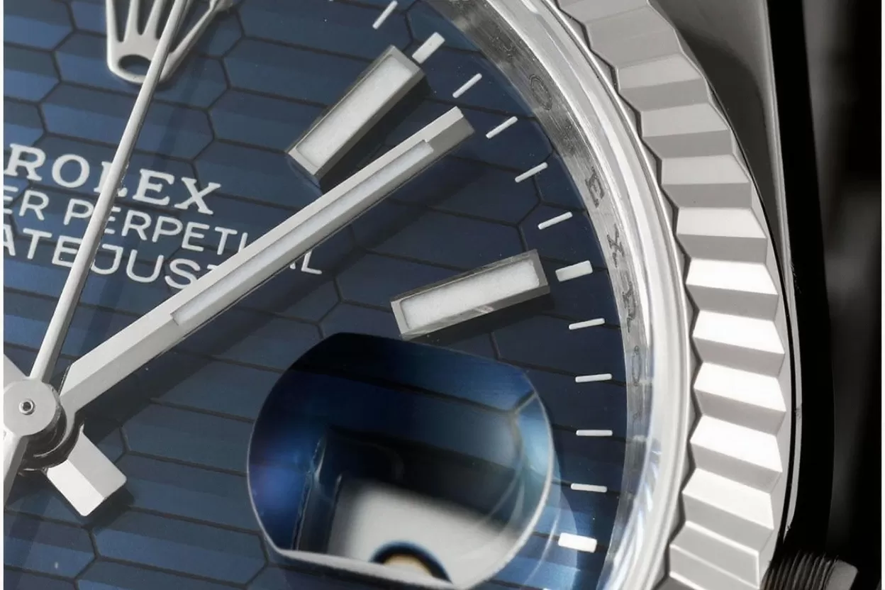 Datejust 126234 36mm Jub SS / SS Blue Textured / Stk VSF DD3235 - Image 5