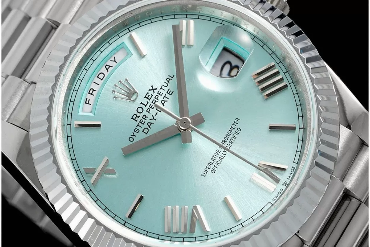 DayDate 228236 40mm SS / SS Ice Blue / Rmn JDF V4 VR3255 (Gain Weight) - Image 3