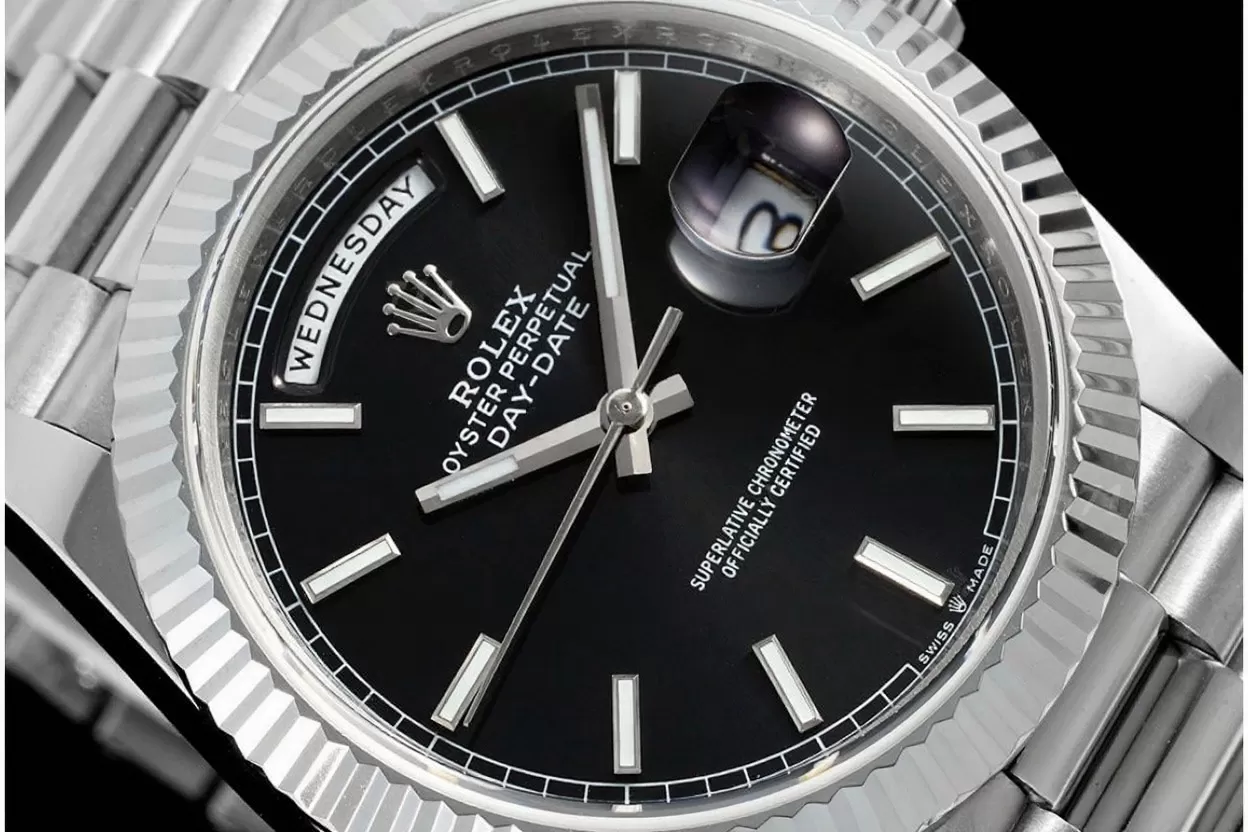 DayDate 228239 40mm SS / SS Black / Stk JDF V4 VR3255 (Gain Weight) - Image 3