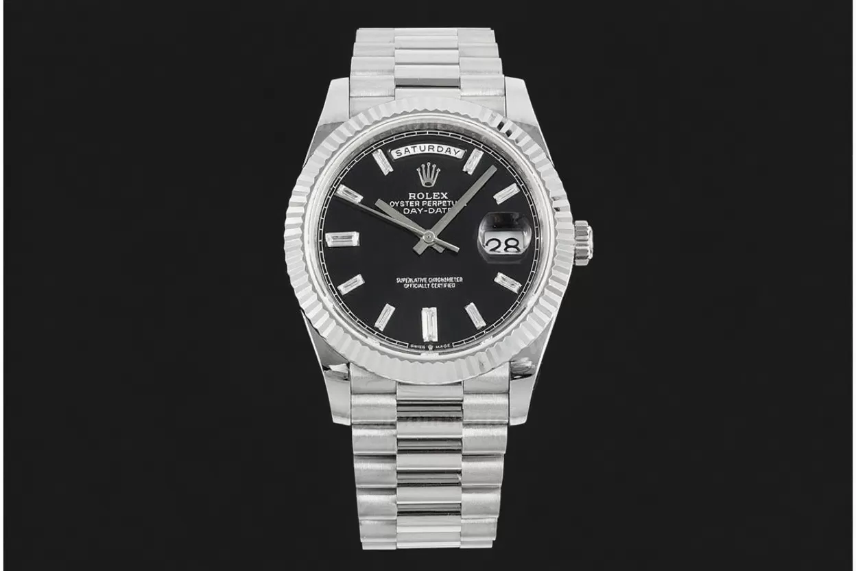 DayDate 228239 40mm SS / SS Black / Dia JDF V4 VR3255 (Gain Weight) - Image 4