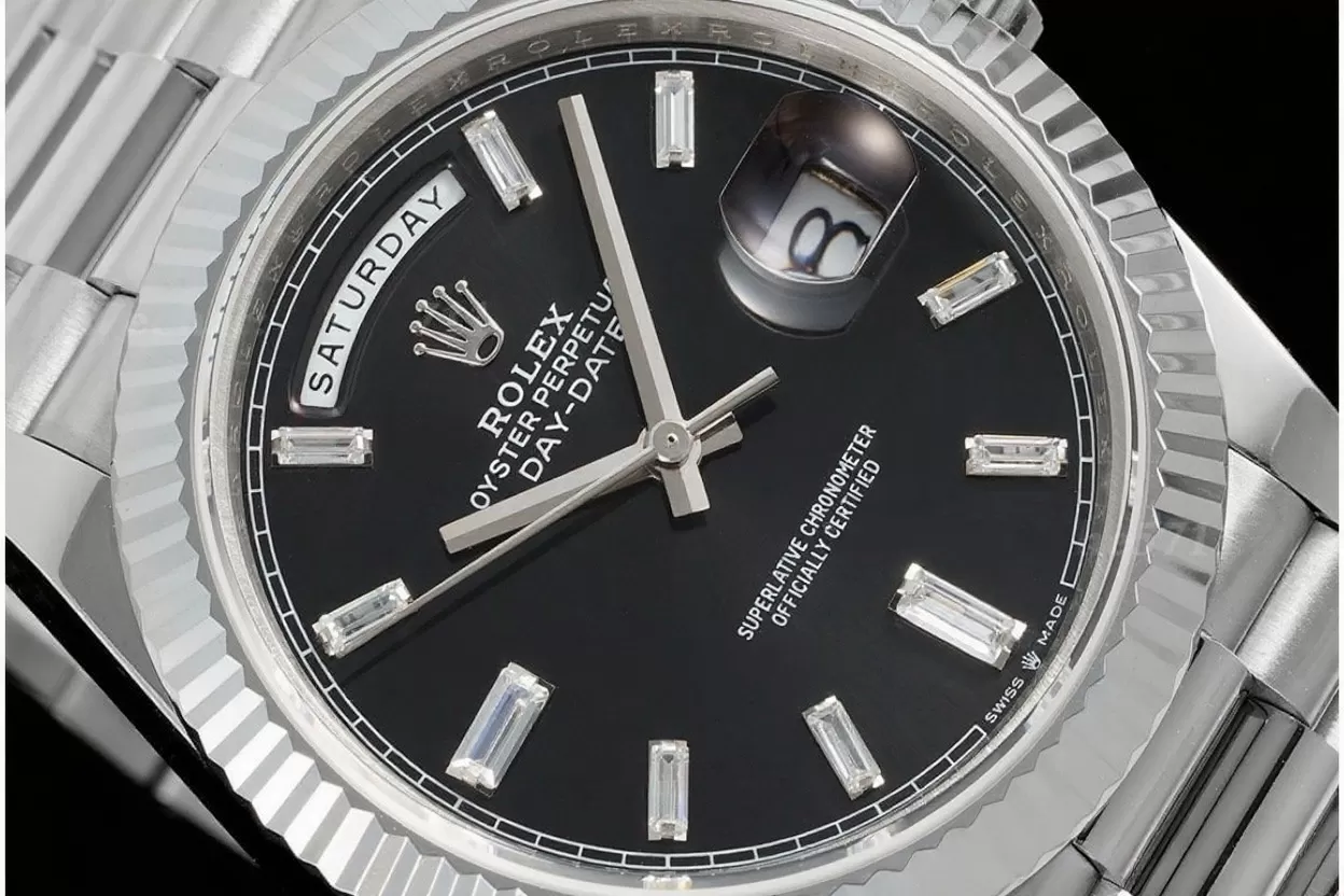 DayDate 228239 40mm SS / SS Black / Dia JDF V4 VR3255 (Gain Weight) - Image 3